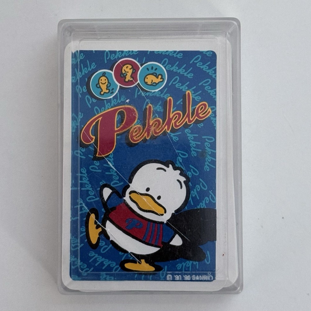 RARE Pekkle Sanrio Playing Cards Vintage 90s Y2K Nostalgia COMPLETE SET